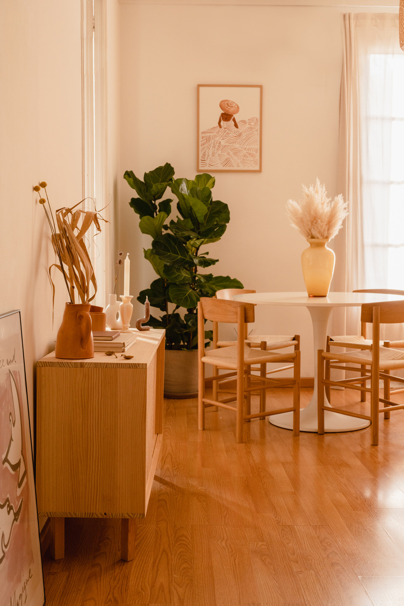 Scandinavian Styled Dining and Living Room